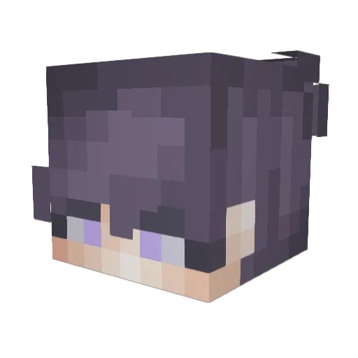 ViiPerRz Minecraft avatar head, 3D render