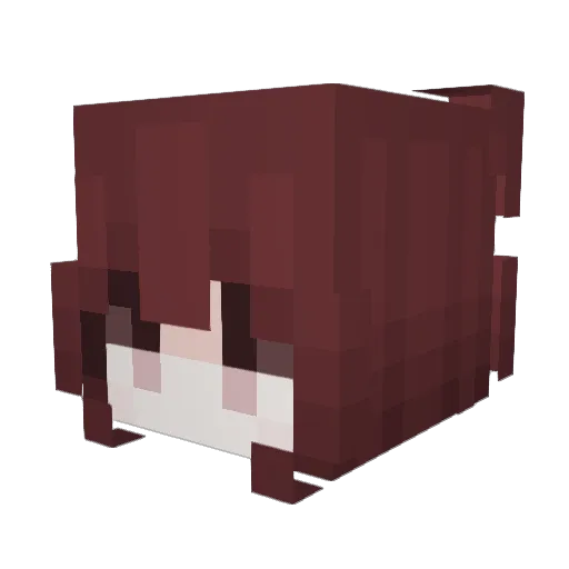 Viickky Minecraft avatar head, 3D render