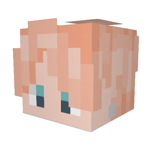 ViictorGlez Minecraft avatar head, 3D render