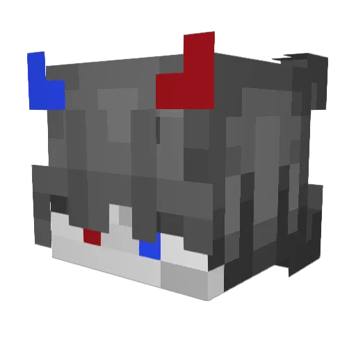 ViictorLM Minecraft avatar head, 3D render
