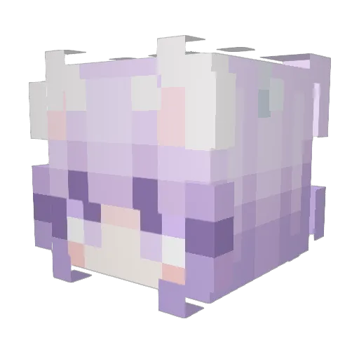 Viictoriah Minecraft avatar head, 3D render