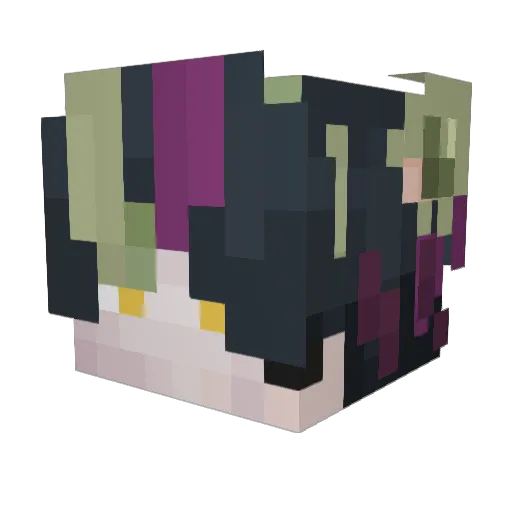 ViikaV Minecraft avatar head, 3D render