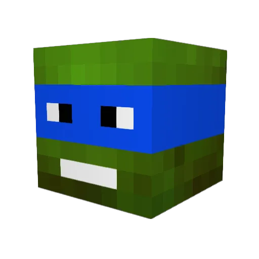 Viikin Minecraft avatar head, 3D render