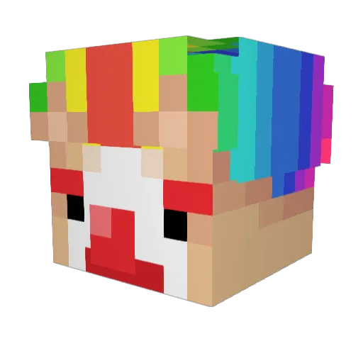 Viilas Minecraft avatar head, 3D render