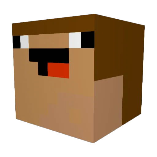 Viirus616 Minecraft avatar head, 3D render