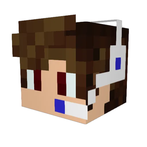 ViirusPop_BR Minecraft avatar head, 3D render