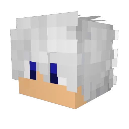 Viiteros Minecraft avatar head, 3D render