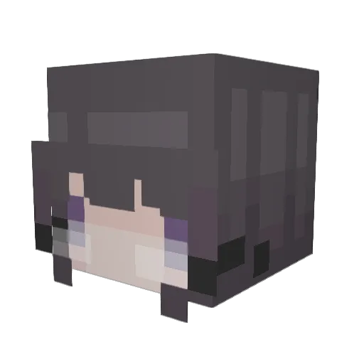 Viiviy Minecraft avatar head, 3D render