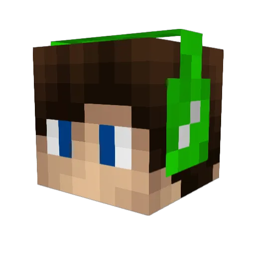 VikNair Minecraft avatar head, 3D render