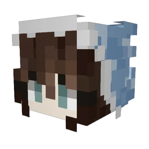 VikSoul Minecraft avatar head, 3D render