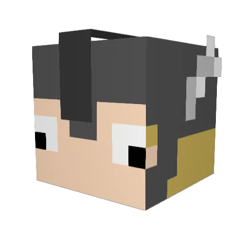 VikThor11 Minecraft avatar head, 3D render