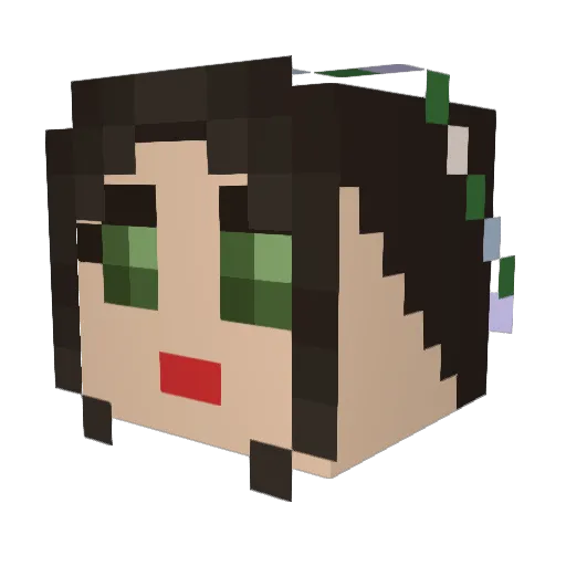 Vik_lol Minecraft avatar head, 3D render