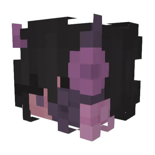 Vika224 Minecraft avatar head, 3D render