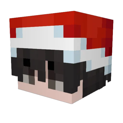Vikata_ Minecraft avatar head, 3D render