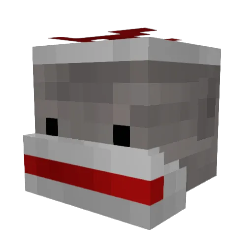 Vikdor Minecraft avatar head, 3D render