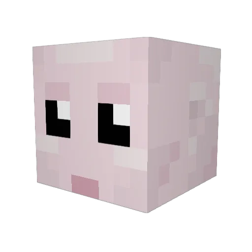 Vike93 Minecraft avatar head, 3D render