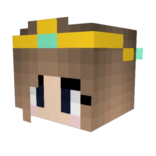 Vikearcher Minecraft avatar head, 3D render