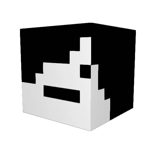 VikiPD Minecraft avatar head, 3D render