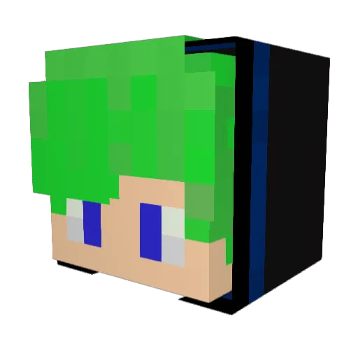 VikingHawk33 Minecraft avatar head, 3D render