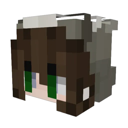 VikingOfficial Minecraft avatar head, 3D render