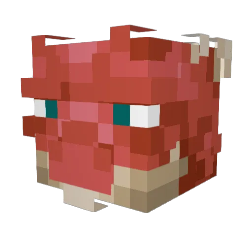 VikingPie Minecraft avatar head, 3D render