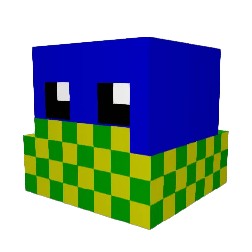VikingXD Minecraft avatar head, 3D render