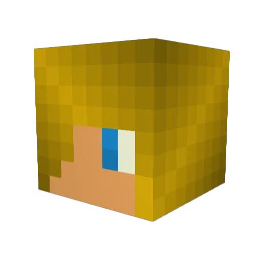 Viking_20 Minecraft avatar head, 3D render