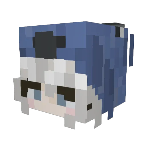Vikingr_Kami_ Minecraft avatar head, 3D render