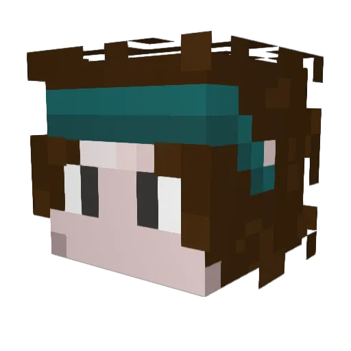 VikingsCall Minecraft avatar head, 3D render