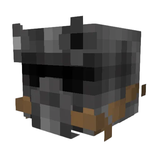 VikingsEye Minecraft avatar head, 3D render
