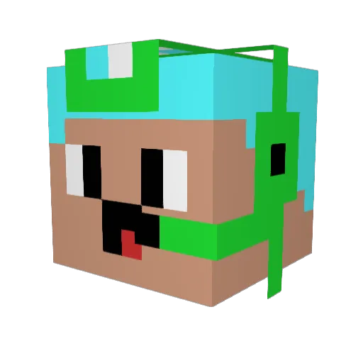 Vikinitkor_HD Minecraft avatar head, 3D render