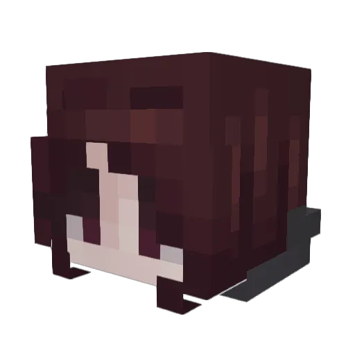 Vikki_0 Minecraft avatar head, 3D render