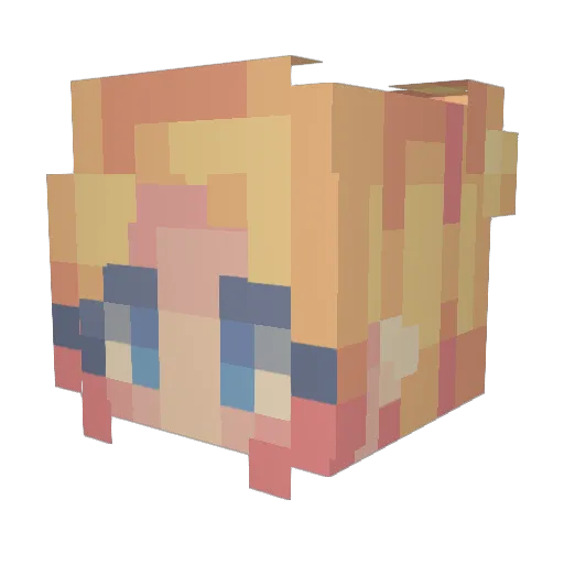 Vikoosh Minecraft avatar head, 3D render