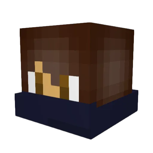 Vikorys Minecraft avatar head, 3D render