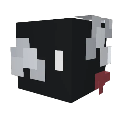VikotDK Minecraft avatar head, 3D render