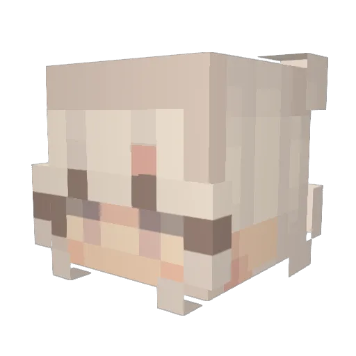 Viks_a Minecraft avatar head, 3D render