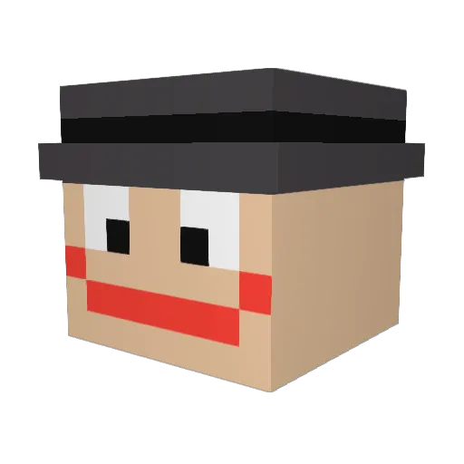 Viktor03Blom Minecraft avatar head, 3D render