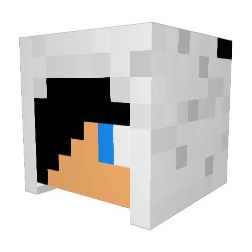 Viktor_Madsen Minecraft avatar head, 3D render