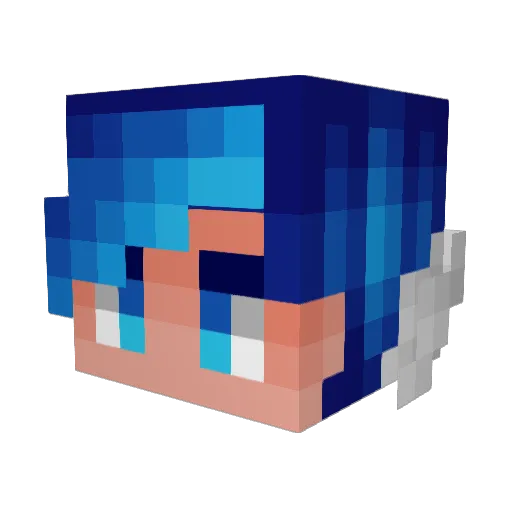Viktorbro10 Minecraft avatar head, 3D render