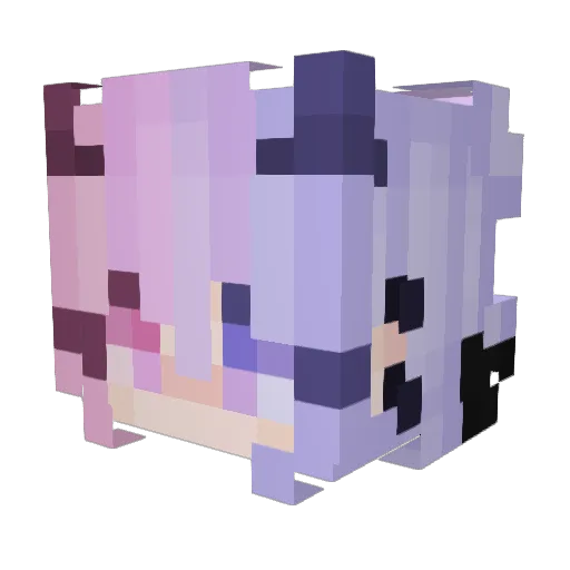 Viktoria5 Minecraft avatar head, 3D render
