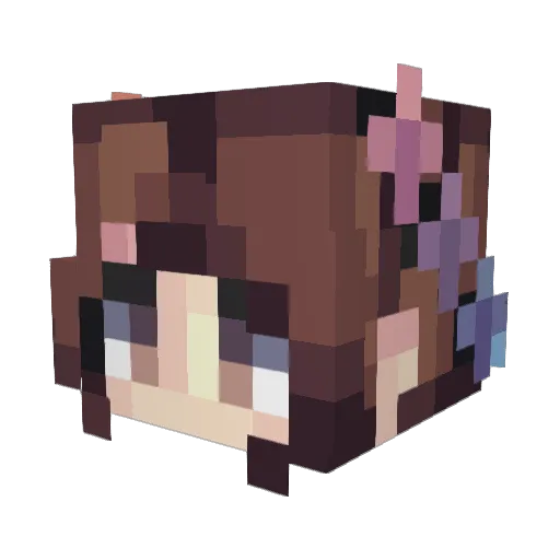Viktoria_IsGreat Minecraft avatar head, 3D render