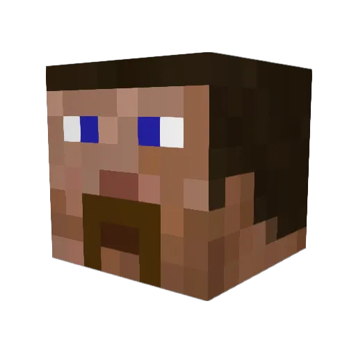 Viktorkun Minecraft avatar head, 3D render