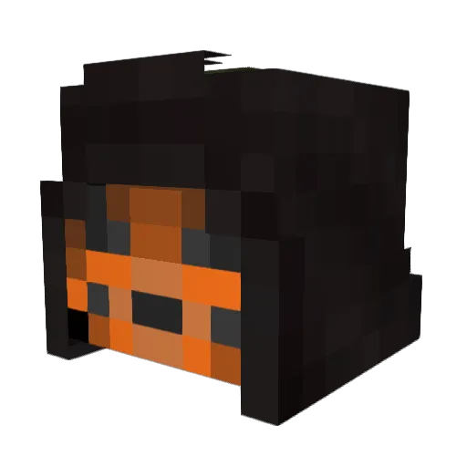ViktorrFrost Minecraft avatar head, 3D render