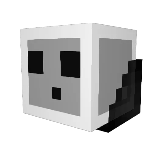 VikyLiGamer Minecraft avatar head, 3D render