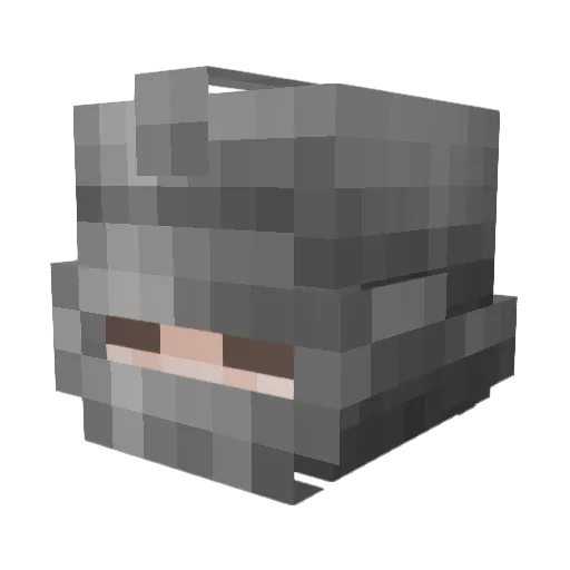 Vilabb Minecraft avatar head, 3D render