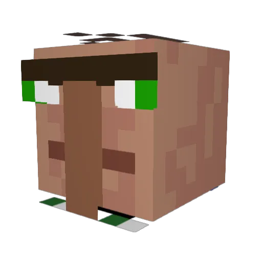 Vilag Minecraft avatar head, 3D render