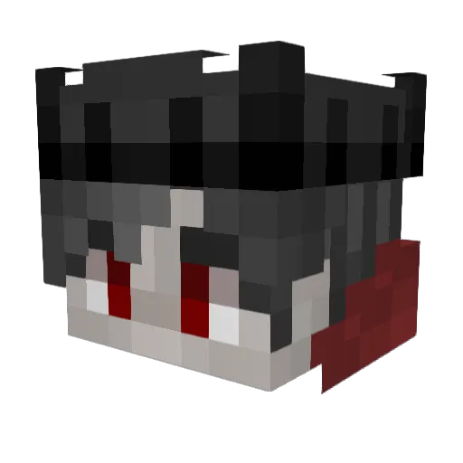 Vilare Minecraft avatar head, 3D render