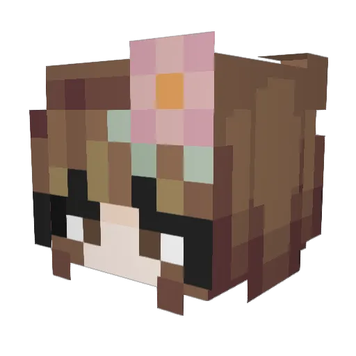 VildaHilda2 Minecraft avatar head, 3D render