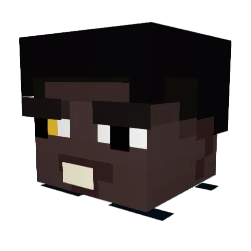 Vilde1Reisch Minecraft avatar head, 3D render
