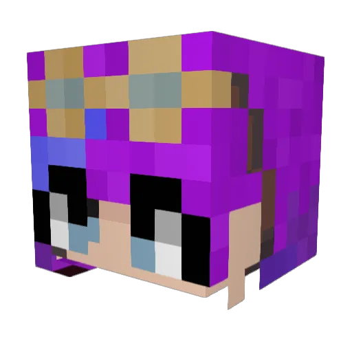 Vildemusen Minecraft avatar head, 3D render